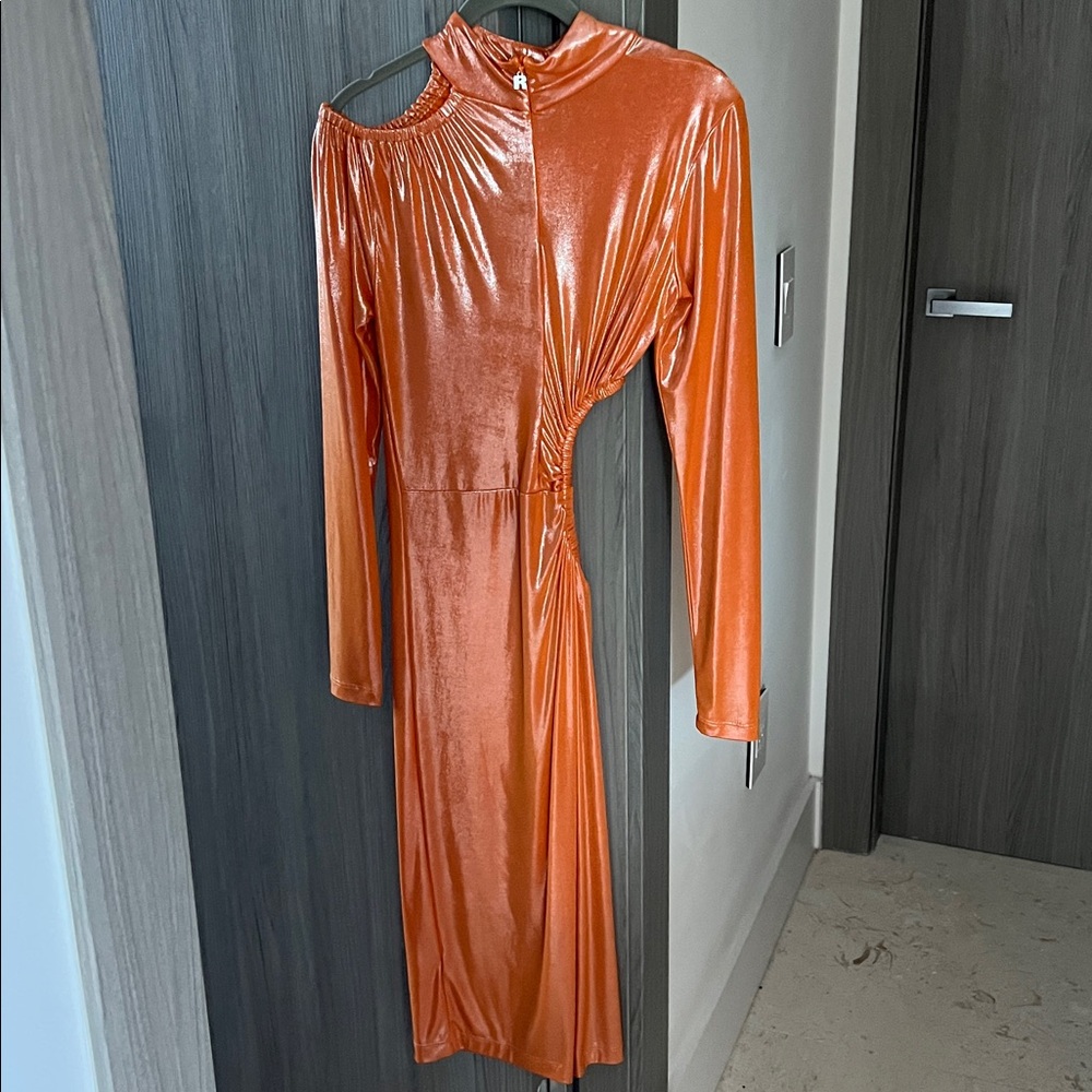 $270 REVOLVE ROTATE Birger Christensen Alice cutout dress US 6 cocktail party - Picture 7 of 13